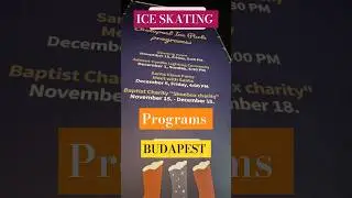Ice-Skating Amusement Park Budapest #iceskating #budapeste #europe #travel #snow #hungary #christmas