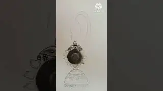 #Realistic earrings drawing 😍✨ #Easydrawing #youtubeshorts  #Shorts