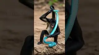 Heroic Monkey Fights Deadly Viper Swarm! #wildlife #animals #monkey