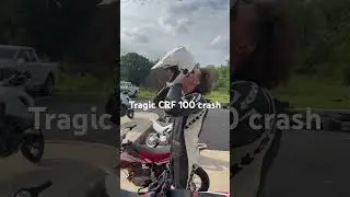 CRF 100 Crash #dirtbike #motogpracing #roadrace #fypシ゚viral