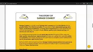 Website Analysis Video for Garage Cowboy