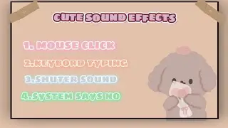 cute+aesthetic sound effects for edits | (no copyright)