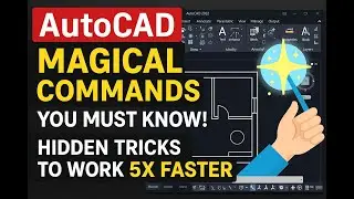 AutoCAD Magical Commands You Must Know! | Hidden Tricks to Work 5X Faster