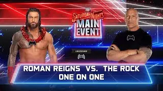 WWE 2K25 SNME - Roman Reigns vs The Rock 