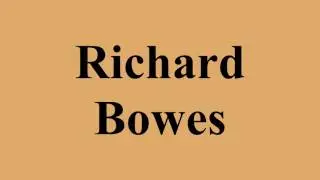 Richard Bowes