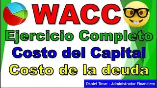 WACC - RESUELVO EJERCICIO COMPLETO. Costo del capital CAPM y costo de la deuda después de impuestos