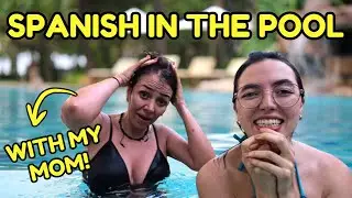 Me vs. My Mom in the Pool! | Spanish Comprehensible Input