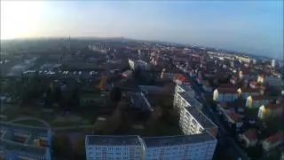 Erste Aufnahme mit meiner HUBSAN X501S X4 im Allendeviertel...noch ein bischen Wacklig