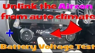 EP152 - PHEV battery voltage test and how to detach the aircon from climate auto control
