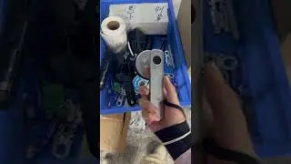 5-Second Smart Lock Handle Showcase  #tools #fingerprintdoorlock #doorknob #factory #smartdoorlock