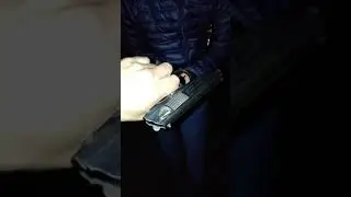 Стрельба стартовый пистолет Ekol major 9mm. Shooting gun 9mm