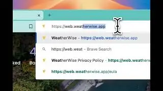 WeatherWise is available in your Web Browser