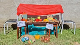 Trabalhando na feira por um dia !!!
