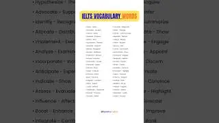 IELTS Vocabulary Words That Boost Your Band Score💯#ielts #ieltsenglish #ieltstips #ieltsvocabulary