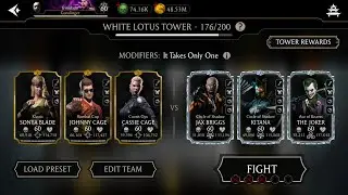 Fatal White Lotus Tower Battle 176 | MK Mobile