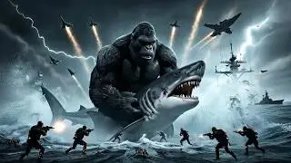 KING KONG VS GIANT SHARKS: The Ultimate Ocean Nightmare Battle