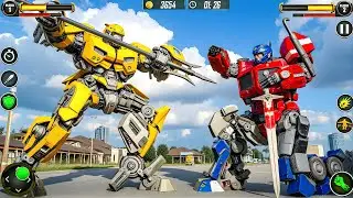 The Transformers Optimus Prime Bumblebee Robot Game Jet Car Transformation Robot - Android Gameplay