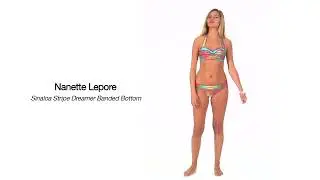 Nanette Lepore Sinaloa Stripe Dreamer Banded Bikini Bottom | SwimOutlet.com