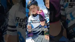 Такая маленькая, а уже 2-й уровень!        #rollersparta #роллершкола #skating #inlinespeedskating