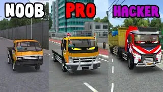NOOB vs PRO vs HACKER in Truck Simulator Indonesia