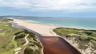  Mouth of the Great Forester River Barnbougle Dunes Links Golf Course. 