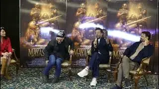 Mayasabha upcoming movie trailer launch press conference with media in Mumbai with Javed jaafri