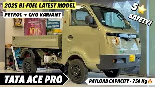 Tata Ace Pro Bi-Fuel CNG 2025 Model Review ❤️| ज्यादा मजबुती, ज्यादा पॉवर के साथ 😍 750 Kg Capacity 🔥