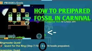 How to Prepaired Fossil Growtopia | Quest At a Carnival
