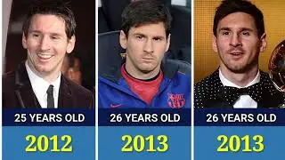 Lionel Messi transformation from 1 to 37 year old