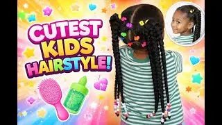 Quick and Easy hairstyle for Kids! | Children's Hairstyles School Hairstyle