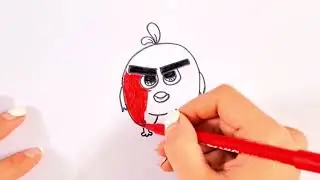 Step-by-Step Easy Angry Birds Painting Tutorial - Colorful and Simple!