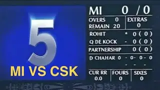 Countdown starts for Dream11 IPL 2020 || MI VS CSK ||