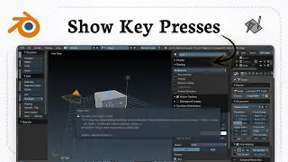 How to enable screencast keys in Blender (Fast Display)