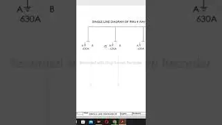 Single line diagram of RMU 4 WAY Ring main unit #electricalwork #youtube #viral #shorts
