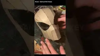 HOW TO make a Spider-Man Face shell Mask DIY. #cosplay #spidermancosplay #diy