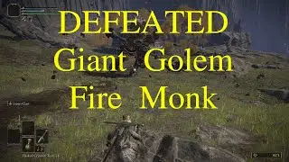 Beating a Giant Golem and unlocking Ainsel River - Elden Ring
