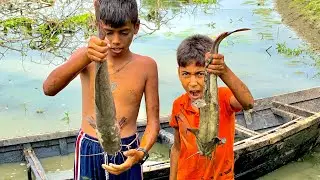 Dream Fishing By Fishermen In River. Catching Big Understand Fish Like Monster #fish_video #fishing