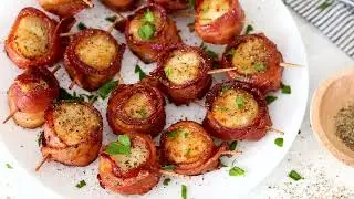 Air Fryer Bacon Wrapped Scallops