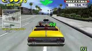 Classic Games #2 ׀ Crazy Taxi 1999 - (Arcade work for 3 min full ride)