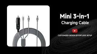 Waterproof 3-in-1 Charging Cable for Starlink Mini