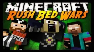 Minecraft: RUSH PVP BED WARS! w/ AntVenom & Friends! (Mini-Game)