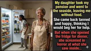 My daughter took my pension for a trip &mdash; when she opened the fridge, she screamed at what she saw&hellip;