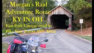 Morgan's Raid Adventure Route - October 2025 - Riding an Aprilia Tuareg in KY, IN, & OH