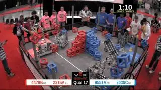 2015 VRC Sci Q17 - 4478B 2218A vs 9551A 2030C - 52 to 13 - VEX Worlds 2015 - Science Division