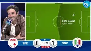 &iexcl;GOLAZO DE PENAL DEL ONCE! Michael Barrios anota el 0-1 contra Santa Fe en El Camp&iacute;n.