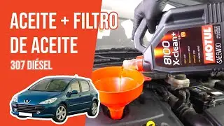 Cambio de aceite y de filtro de aceite 307 2.0 HDI 🛢