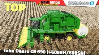 FS22 | John Deere CS 690 (+606SH/608SH headers) - Farming Simulator 22 New Mods Review 2K 60Hz