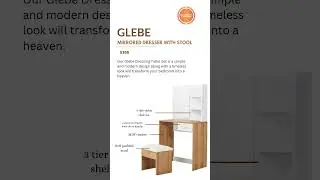 DELIVERY AVAILABLE! Mirrored Dresser with Stool - Just $299.99