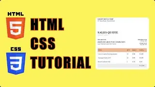 HTML & CSS Tutorial for Complete Beginners &ndash; Build a Sales Quote