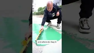 Amazing water-based repair material #floorpaint #paint #repair #fyp #fixed #foryou #damaged #floor